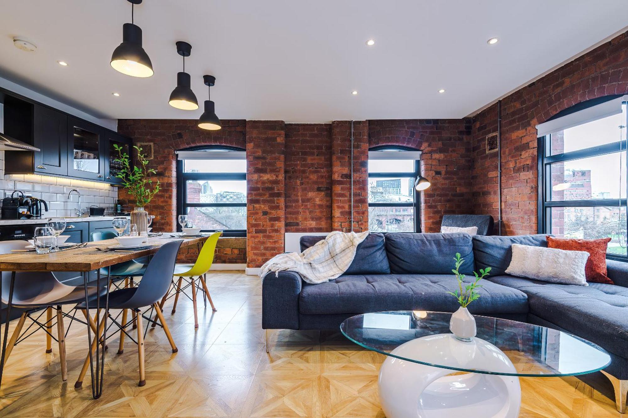 2 King Size Beds In Manhattan Styled Oversize Apartment Leeds  Luaran gambar