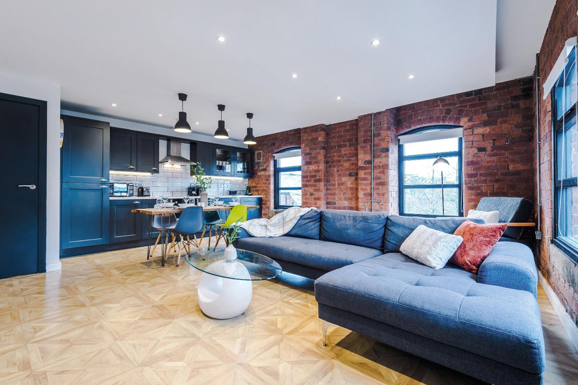 2 King Size Beds In Manhattan Styled Oversize Apartment Leeds  Luaran gambar