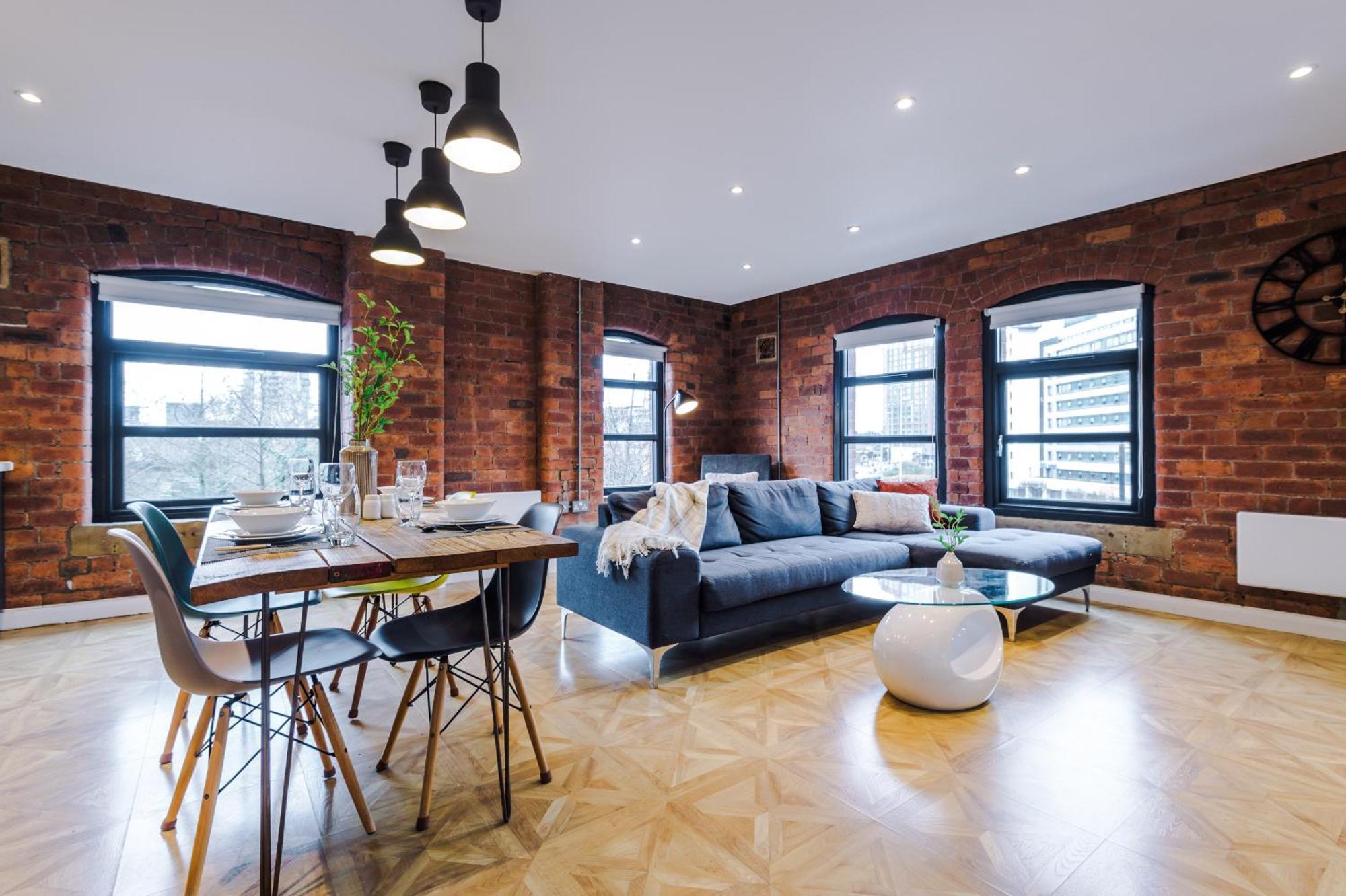 2 King Size Beds In Manhattan Styled Oversize Apartment Leeds  Luaran gambar