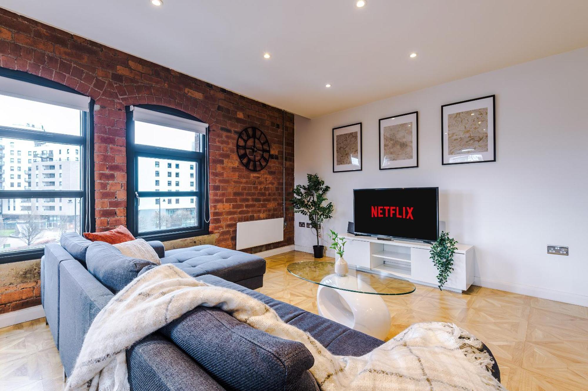 2 King Size Beds In Manhattan Styled Oversize Apartment Leeds  Luaran gambar