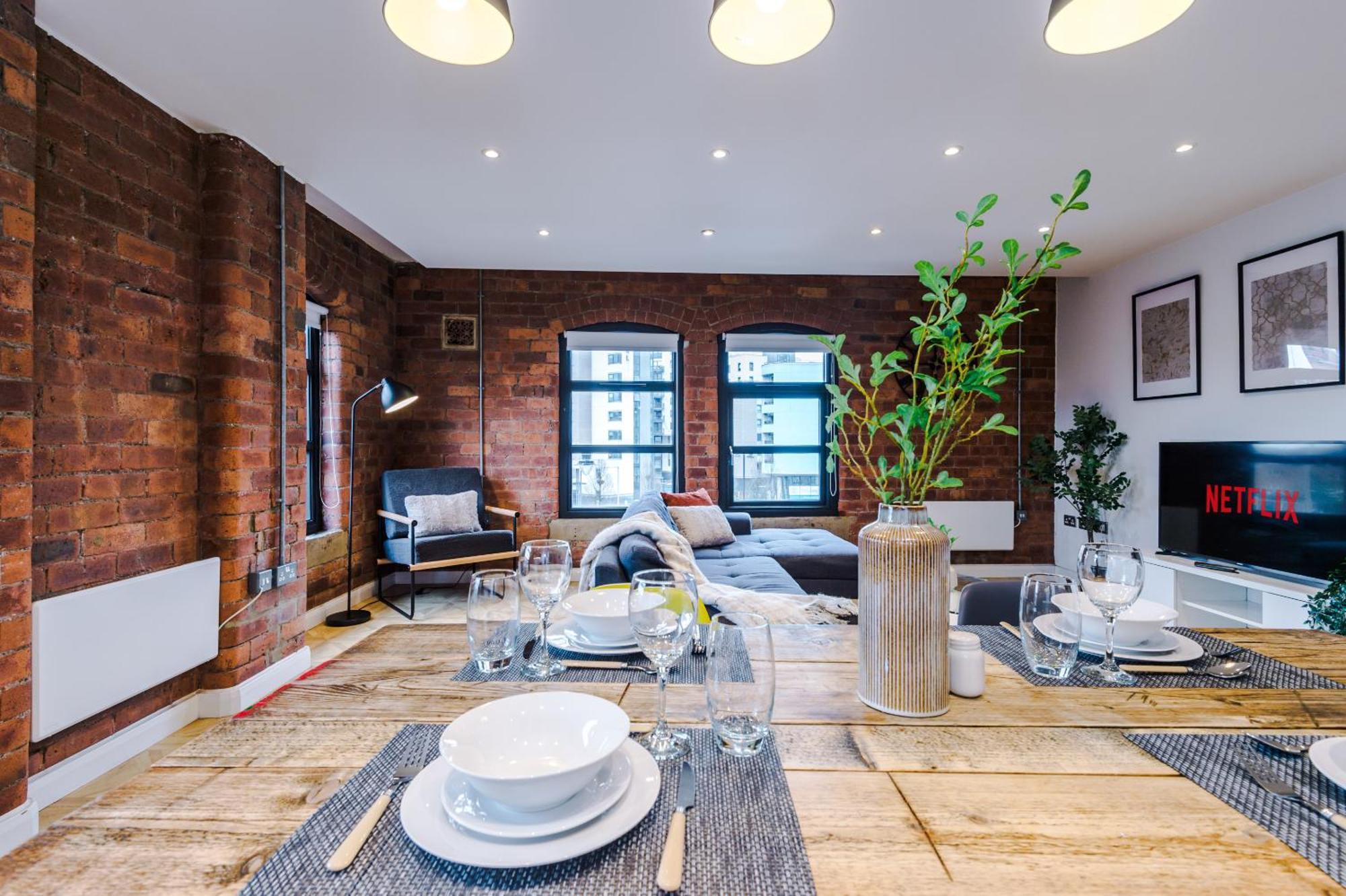 2 King Size Beds In Manhattan Styled Oversize Apartment Leeds  Luaran gambar