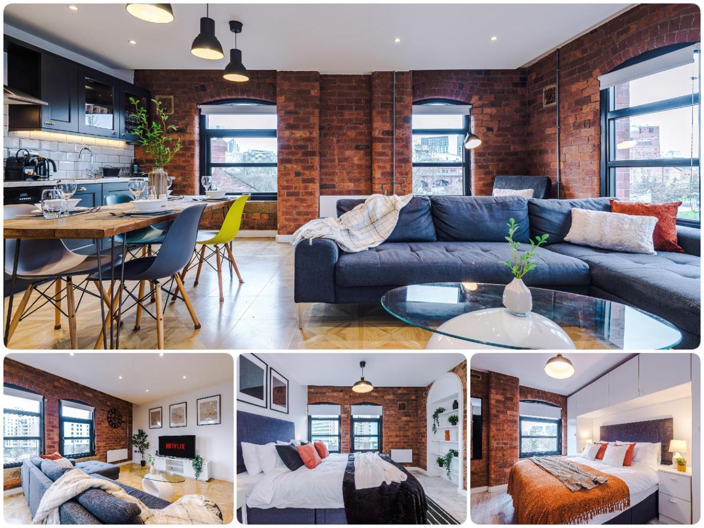 2 King Size Beds In Manhattan Styled Oversize Apartment Leeds  Luaran gambar